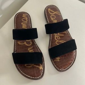 Sam Edelman black suede sandals